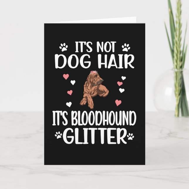 Bloodhound Älskare Hund Mamma Pappa Bloodhound Own Kort (Framsida)
