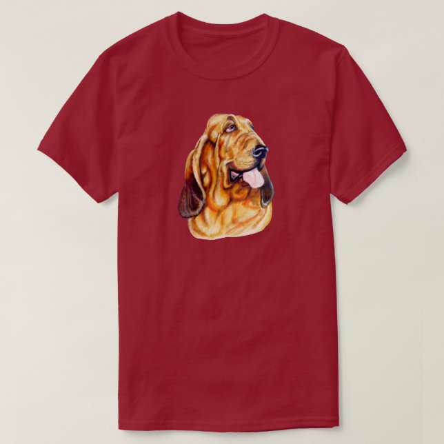 Bloodhound Bust T Shirt (Design framsida)