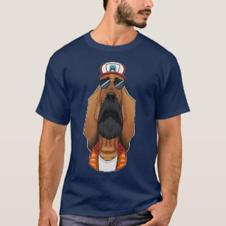 Bloodhound för drivrutiner för Trucker Hund I Last T Shirt
