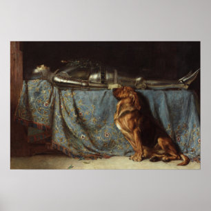 Bloodhound från 1800-talet poster