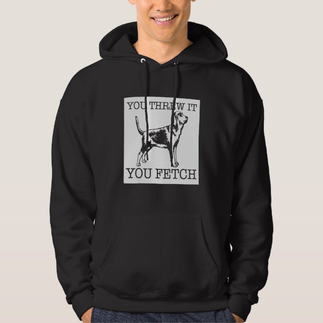 Bloodhound funny dog lover gift hoodie (Framsida)