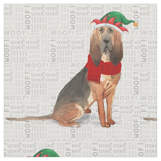 Bloodhound-Helgdag, jul, Hund Tyg (Närbild)