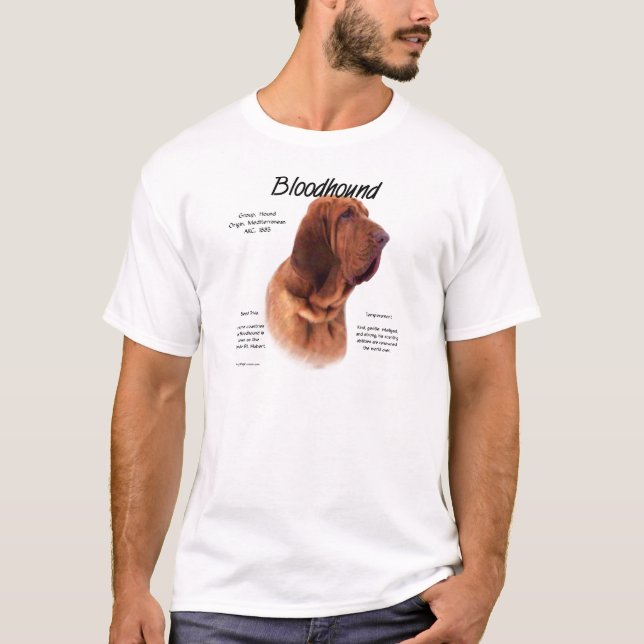 Bloodhound-historikdesign T Shirt (Framsida)