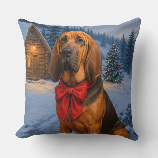 Bloodhound Holiday  Kudde (Framsida)