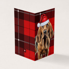 Bloodhound-Hund med Red Helgdag Play Kort