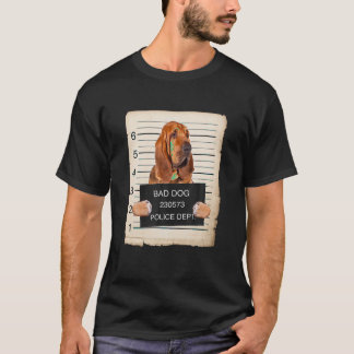 bloodhound Hund mugg shot T Shirt