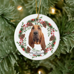 Bloodhound hund Personlig Pet Ornament