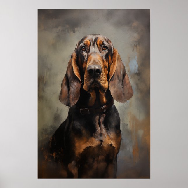 Bloodhound-hund Poster (Framsidan)