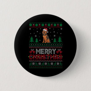 Bloodhound Hundälskares Santa Hat Julgran Lig Knapp