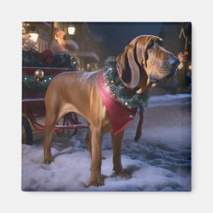 Bloodhound jul Festive Season Magnet