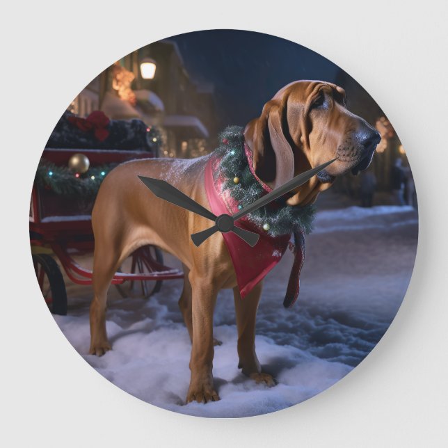 Bloodhound jul Festive Season Stor Klocka (Framsida)