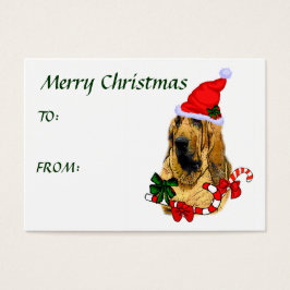 Bloodhound jul Gift Namn bricka Visitkort