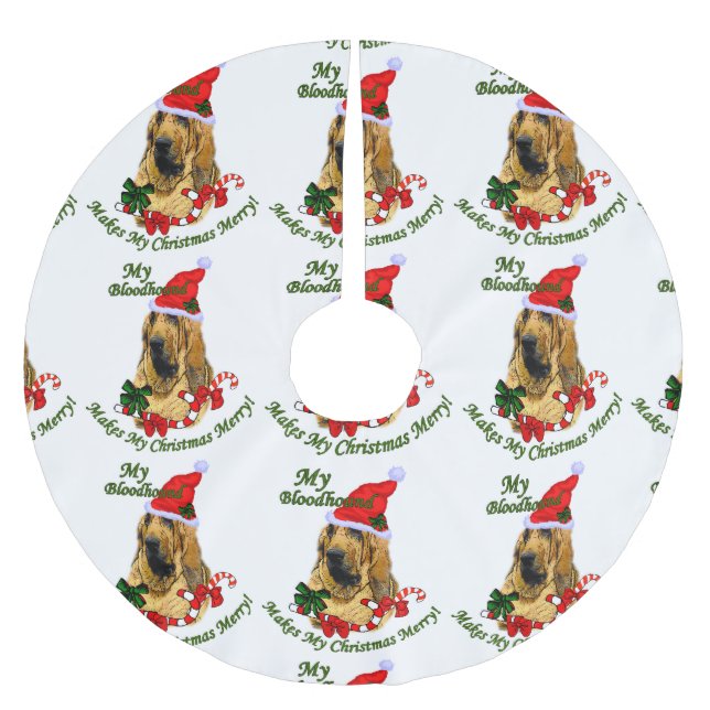 Bloodhound jul Merry Julgransmatta Borstad Polyester (Framsidan)