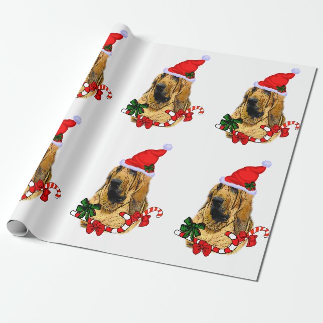 Bloodhound jul presentpapper (Utrullad)