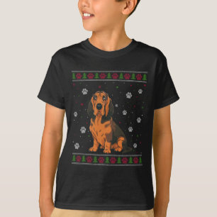 Bloodhound jul Sweater Julafton Pet Animal Hund L T Shirt