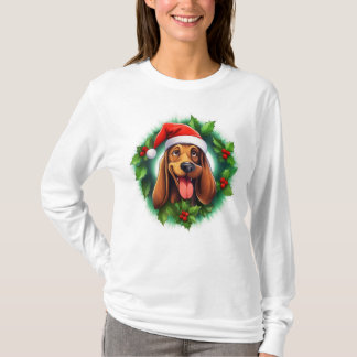 Bloodhound jul Utandning T Shirt