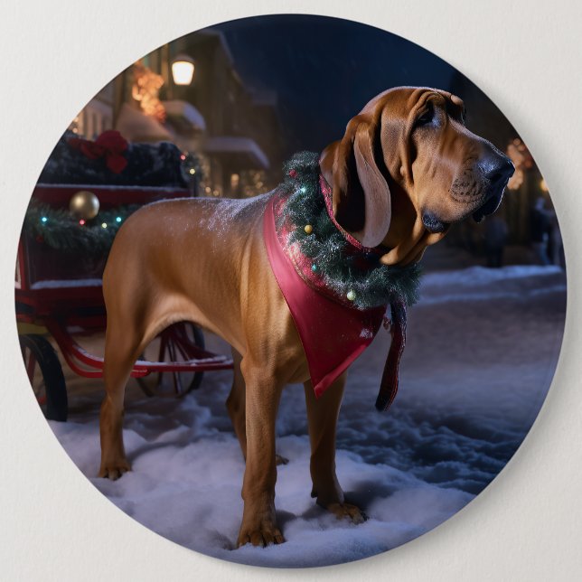 Bloodhound Julfestliga Säsongen Knapp (Framsida)