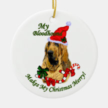 Bloodhound-julklappar Ornament