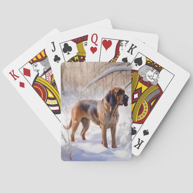 Bloodhound Let It Snow Julfirande Casinokort (Baksidan)