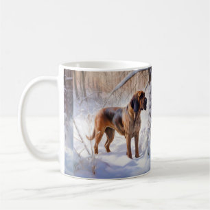 Bloodhound Let It Snow Julfirande Kaffemugg