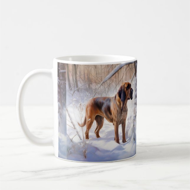 Bloodhound Let It Snow Julfirande Kaffemugg (Vänster)