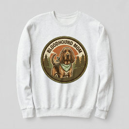 Bloodhound Mamma Crewneck Hound Hund Mamma Present T Shirt