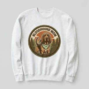 Bloodhound Mamma Crewneck Hound Hund Mamma Present T Shirt