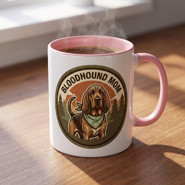 Bloodhound Mamma Kaffemugg | Hound Dog Mamma Prese (Skapare uppladdad)