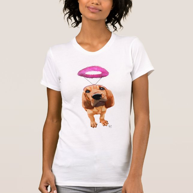 Bloodhound med Angelik Rosa Halo Tee (Framsida)