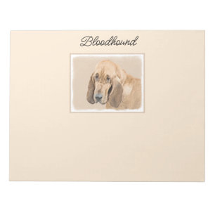 Bloodhound Painting - Cute Original Hund Art Anteckningsblock