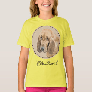 Bloodhound Painting - Cute Original Hund Art T-Shi T Shirt