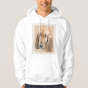 Bloodhound Painting - Cute Original Hund Art Tröja Med Luva