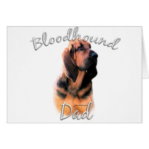 Bloodhound Pappa 2 Hälsningskort