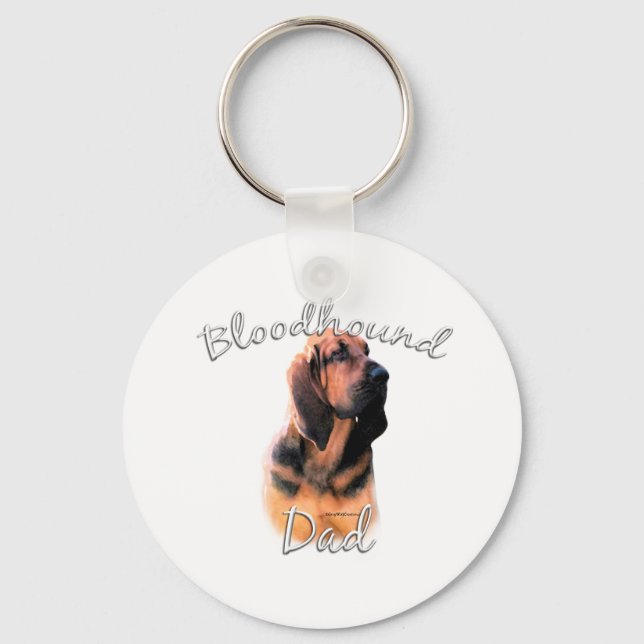 Bloodhound Pappa 2 Nyckelring (Framsida)