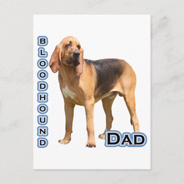Bloodhound Pappa 4 Vykort (Framsida)