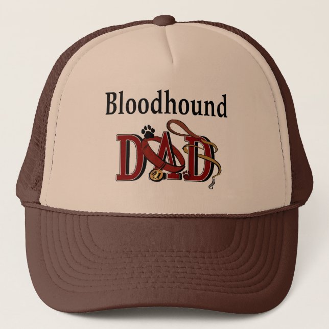 Bloodhound Pappa-gåvor Truckerkeps (Framsida)