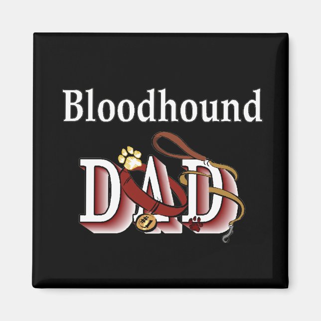 bloodhound pappa Magnet (Framsidan)