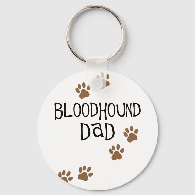 Bloodhound Pappa Nyckelring (Framsida)