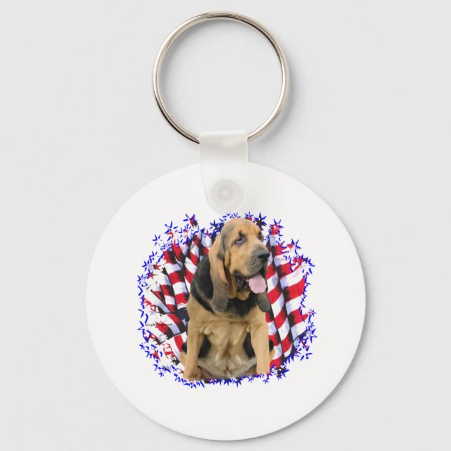 Bloodhound Patriot Nyckelring (Framsida)