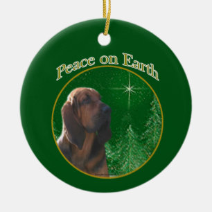 Bloodhound Peace Julgransprydnad Keramik