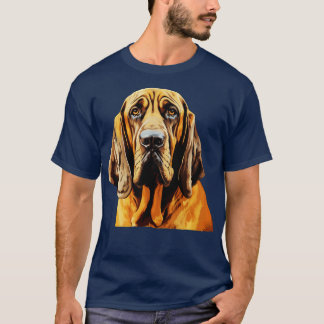 Bloodhound Porträtt T Shirt