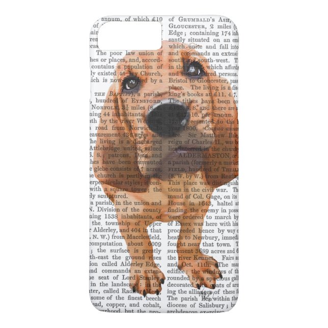 Bloodhound Puppy Case-Mate iPhone Skal (Baksida)