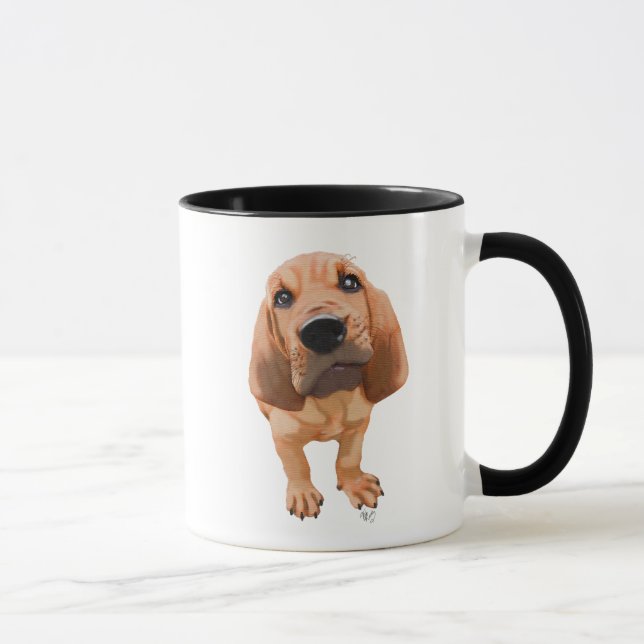 Bloodhound Puppy Mugg (Höger)