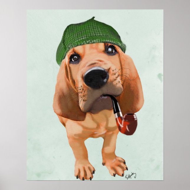 Bloodhound Sherlock Holmes Poster (Framsidan)