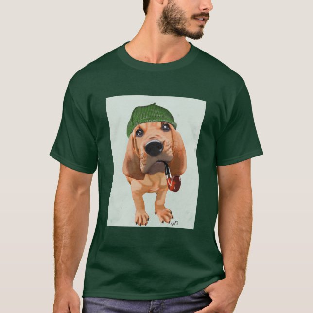 Bloodhound Sherlock Holmes T-shirt (Framsida)