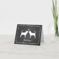 Bloodhound Silhouettes Bröllop Tack