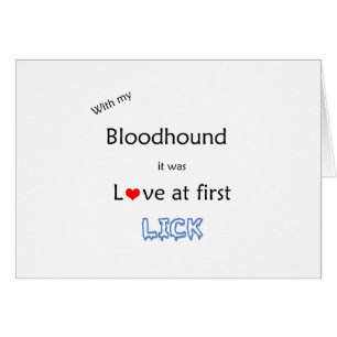 Bloodhound Slickar design Hälsningskort