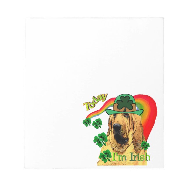 Bloodhound st Patricks Anteckningsblock (Framsida)