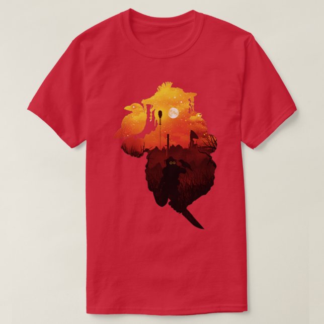 Bloodhound Sunset T Shirt (Design framsida)