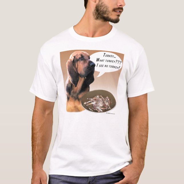 Bloodhound Turkey T-Shirt (Framsida)